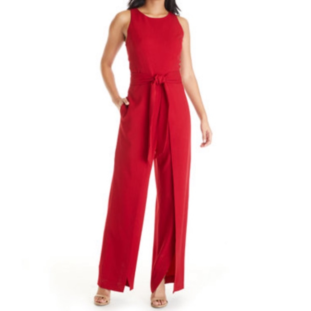 Nine West Women’s tie waist Jumpsuit Size 6